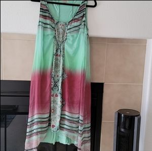 Tank Sundress Vacation Summer Bohemian Style Dress